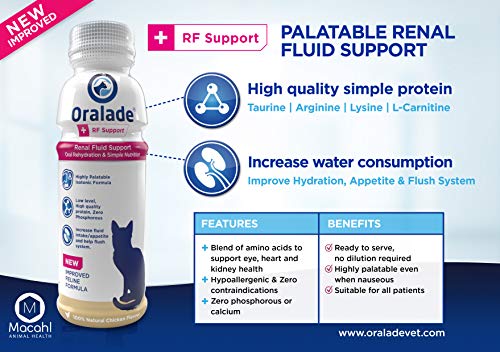 Oralade - Advanced RF+, Oral Rehydration Support for Cats - Fast Acting Isotonic Formula - Kidney and Urinary Support - Natural Chicken Flavour - Highly Palatable - For all Ages - 330ml - Image 5
