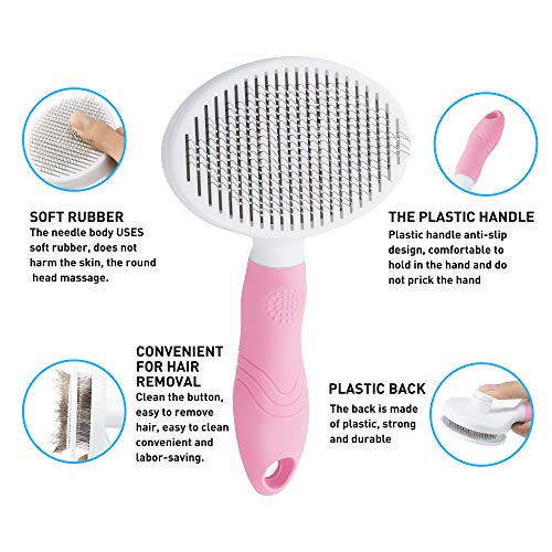 Spazzola per cani e gatti, spazzola autopulente