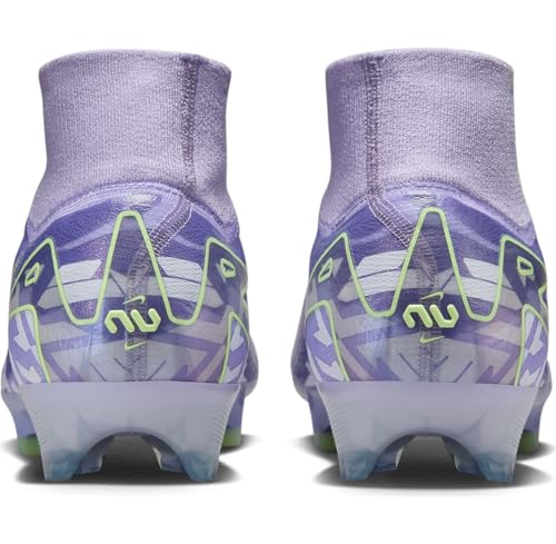 Nike United Mercurial Superfly 10 Elite FG High-Top Soccer Cleats (HF1603-500, Purple Agate/Barely Volt)3