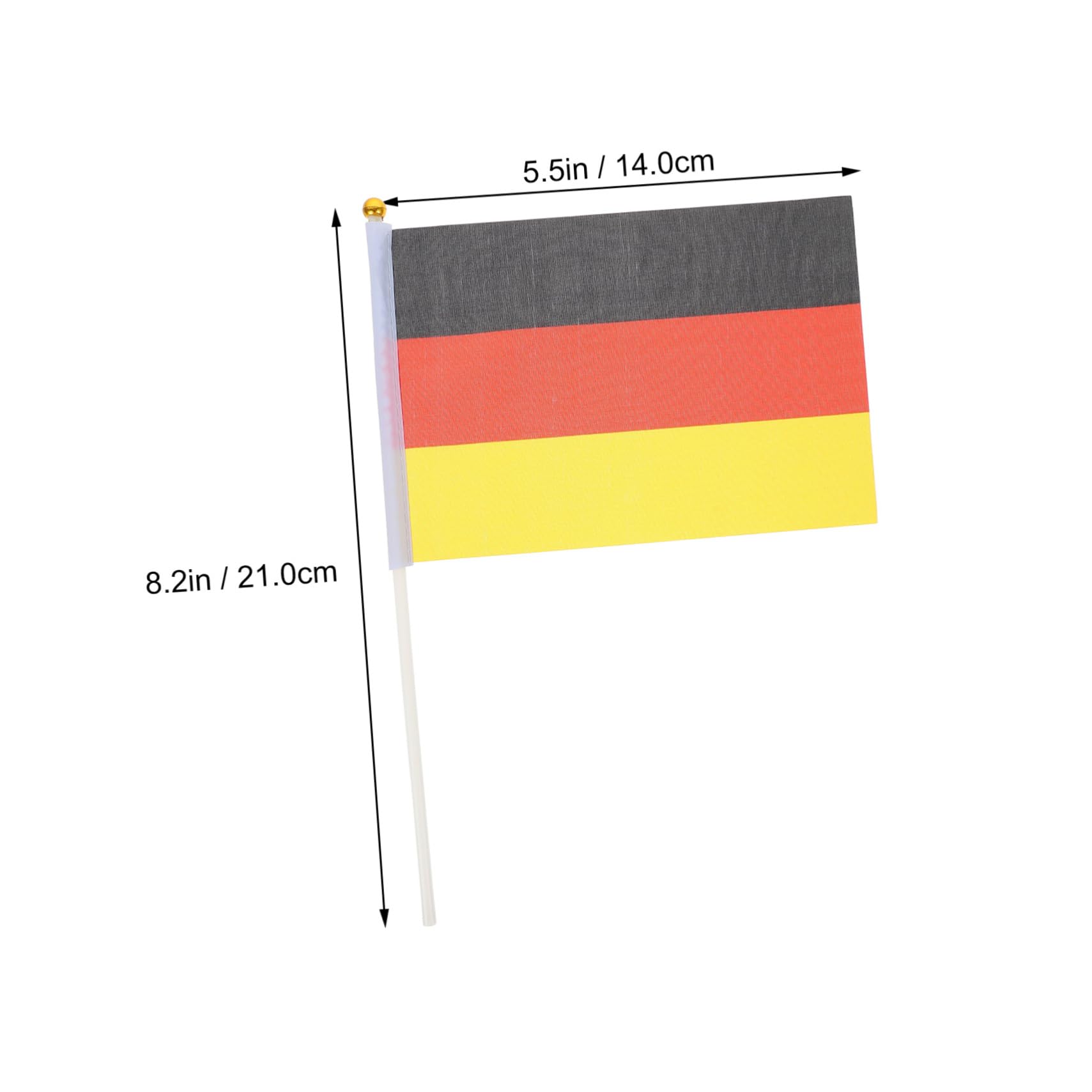 VANZACK 250piezas Banderines De Fútbol Con Palillo Banderas De Animación Portátiles Para Deportivos Reutilizables y Ligeras Para Celebraciones y Partidos