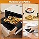 AUAUY Ofenhandschuhe Set, 1 Paar Silikon Ofenhandschuhe mit 2 Topflappen, Anti-Rutsch Kochhandschuhe, Hitzebeständige Topfhandschuhe, Backofen Handschuhe für Küche Kochen Backen Grillen BBQ