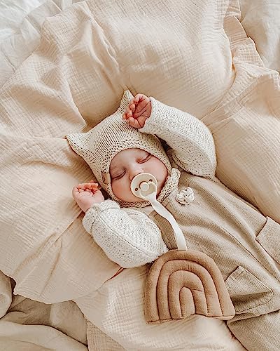 Image of meowcards Muslin Swaddle Blankets for Baby, Unisex Baby Boys Girls Essentials, Large 47 x 47 inches, Boho Receiving Blankets Newborn Registry Must Haves (Sage, Simple)