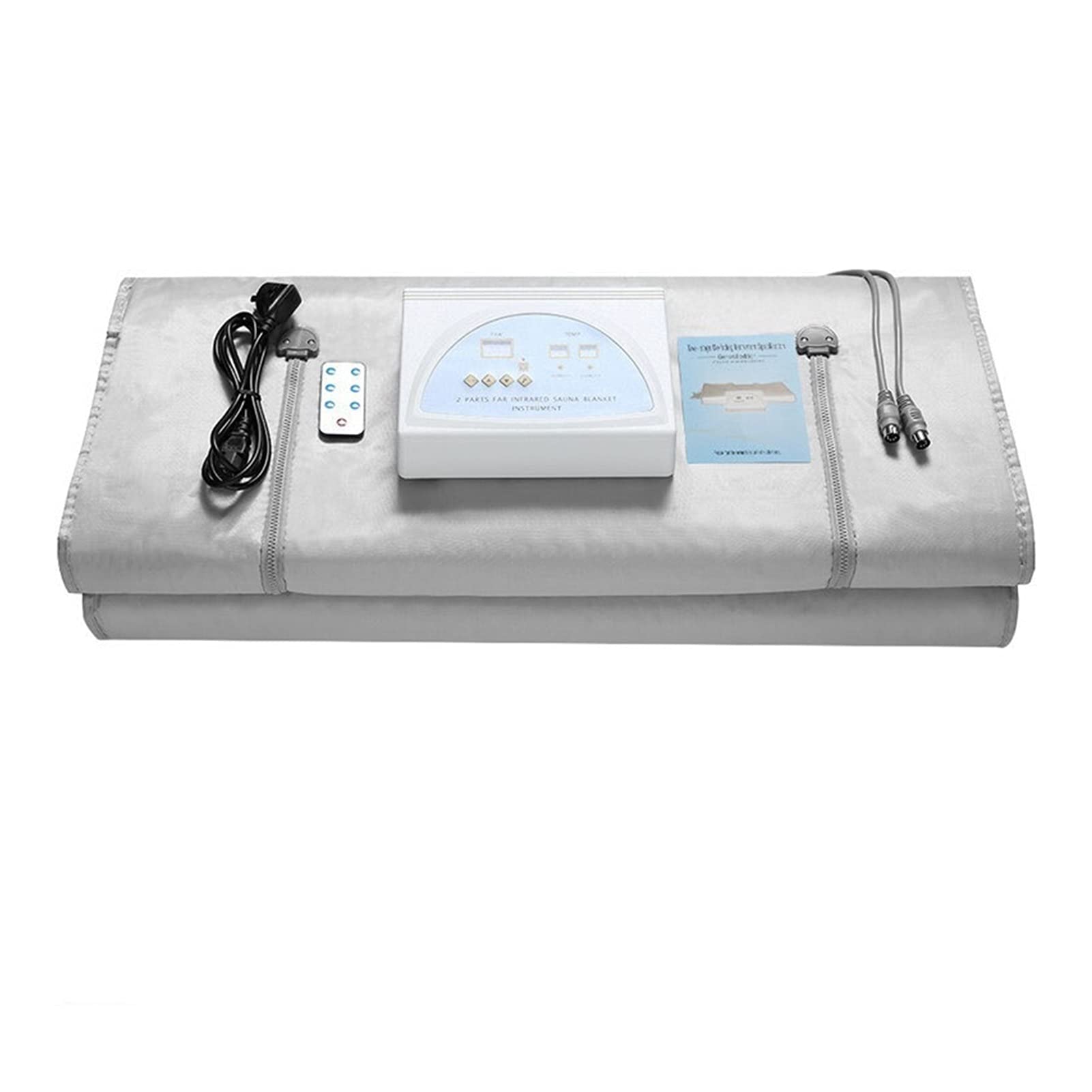 Manta de sauna Manta de sauna de infrarrojos 2 Zona Calefacción Sauna Manta Pérdida de peso Cuerpo Cuerpo Profesional Desintoxicación Terapia Anti Envejecimiento Inicio Uso para la desintoxicación(Col