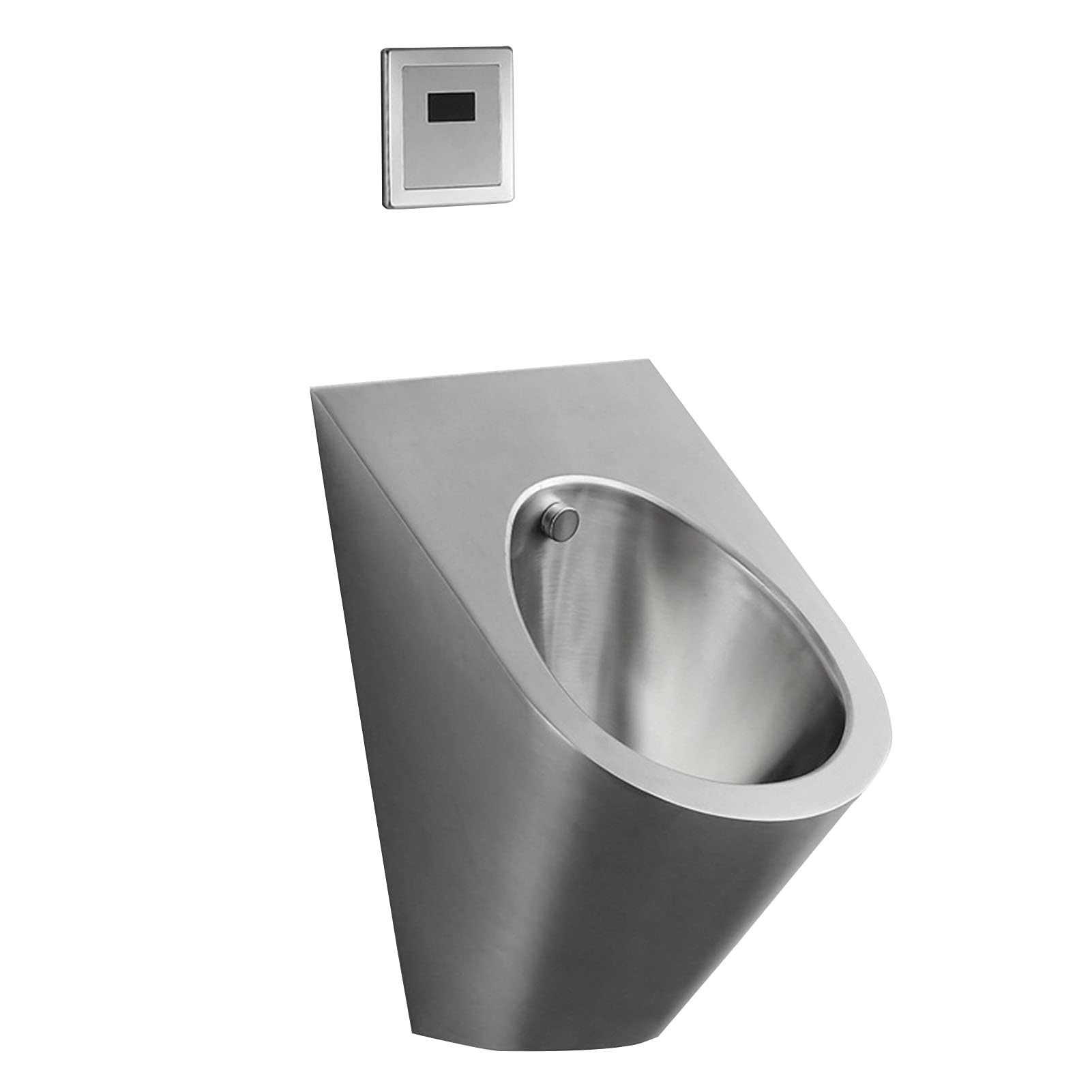 DFEDHF Household Products Stainless Steel Urinal Wall-Mounted Small Smart Flushing Urinal Tank Wall-Mounted Toilet for Men's Urinals Automatic Flushing Used in Shopping Malls a