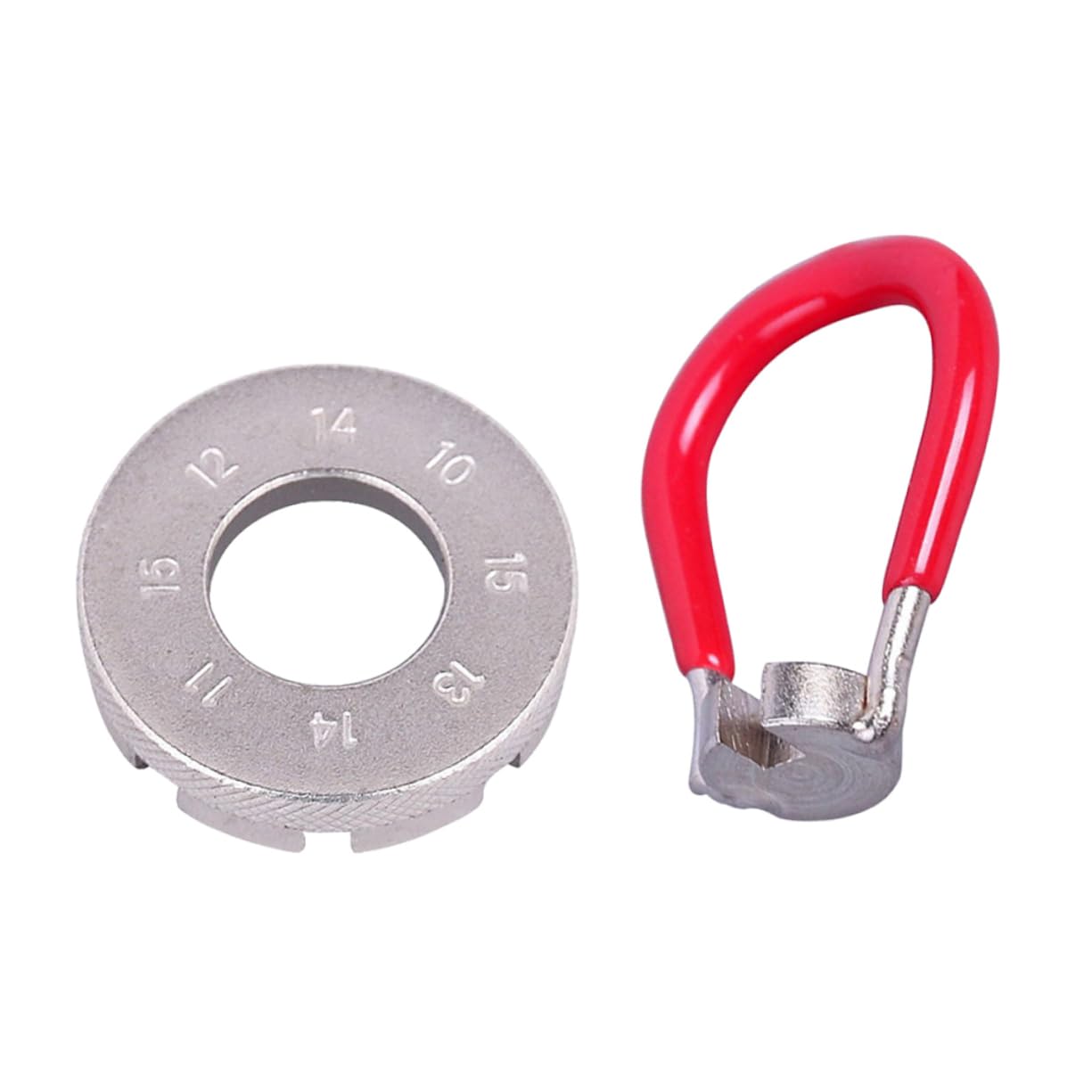 KICHOUSE 2Pcs Bike Spoke Tool Spoke Wrench Kit for Rim Correction Lightweight Pocket Tools for Bicycle Maintenance Suitable for Various Nipple