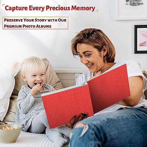 Image of Artfeel Photo Album Self Adhesive Scrapbook,Large Photo Book for 4x6,5x7,8x10 Pictures,DIY Album for Baby Wedding Family Travel Birthday,with Metallic Pen and Scraper