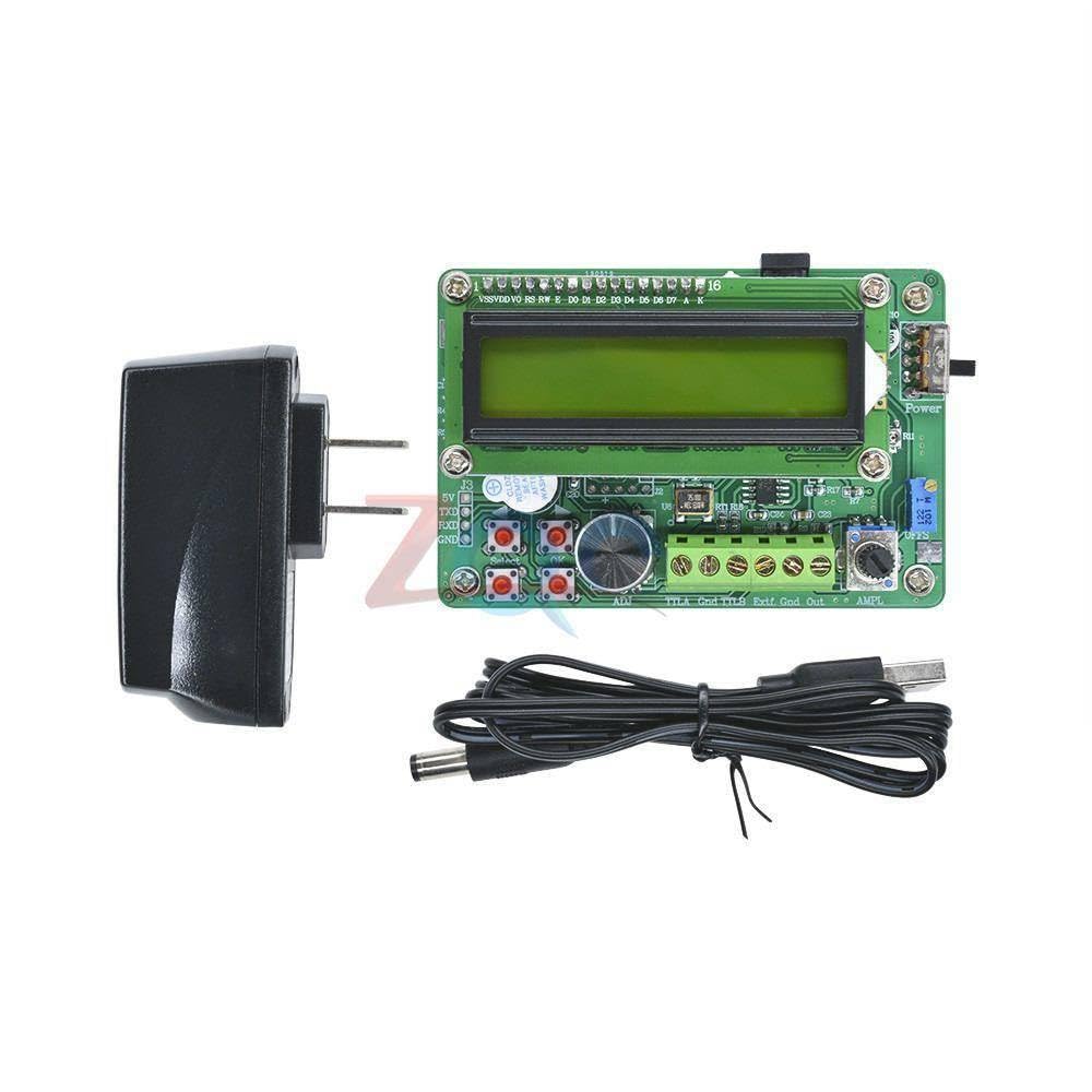 Generic 0.01Hz - 5MHz DDS Function Signal Generator Module 1602 LCD Display Sine Triangle Square Wave TTL Output Storage Recall Counter