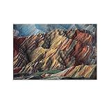 Impression sur toile - Montagnes de la Vallée de la mort - Art contemporain - Décoration murale pour la maison, le salon, la chambre à coucher, le bureau - Sans cadre - Style 7 - 30 x 45 cm