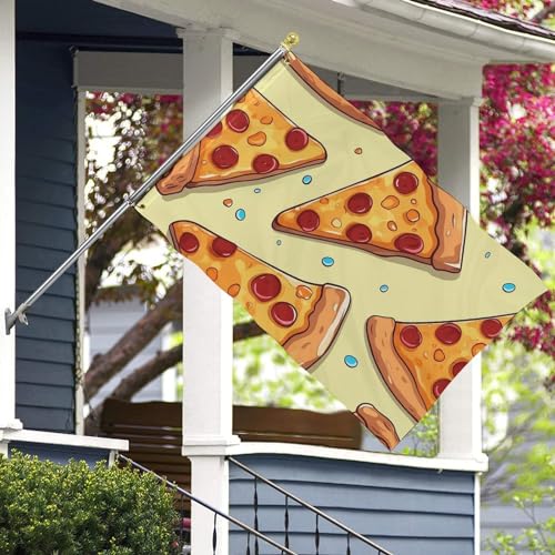 Drapeau pizza 60x90 cm en polyester 200D robuste pour jardin - 7