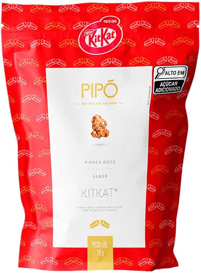 Pipó Sache Pipoca Kit Kat, 70g