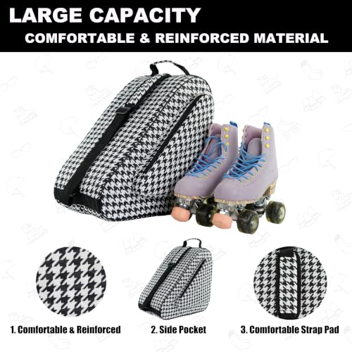 Image of HEXIFUL Skate Bag for Ice, Inline, Roller & Quad Skates - Kids & Adults