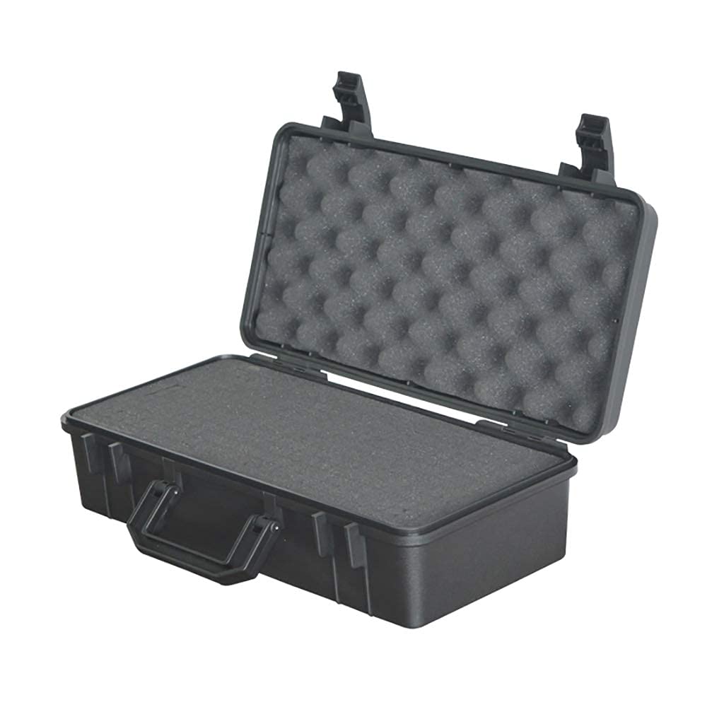 Hartschalen-Werkzeugkoffer, wetterfester/stoßfester Werkzeugkasten aus Kunststoff, tragbarer kleiner Gerätekoffer für Instrumente, Zubehör, Transportbox ()