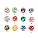 YesLady Nail Art Charms Sequin Heart Shape Glitter Slime Flakes For Nail Face Eye Slime 12 colors
