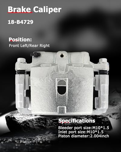 Image of cciyu 18-B4729 Front Left /Rear Right Brake Caliper Assembly w /Bracket For Cadillac 2002-2006,For Chevy 1999-2013,For GMC 1999-2013,For Hummer 2003-2009