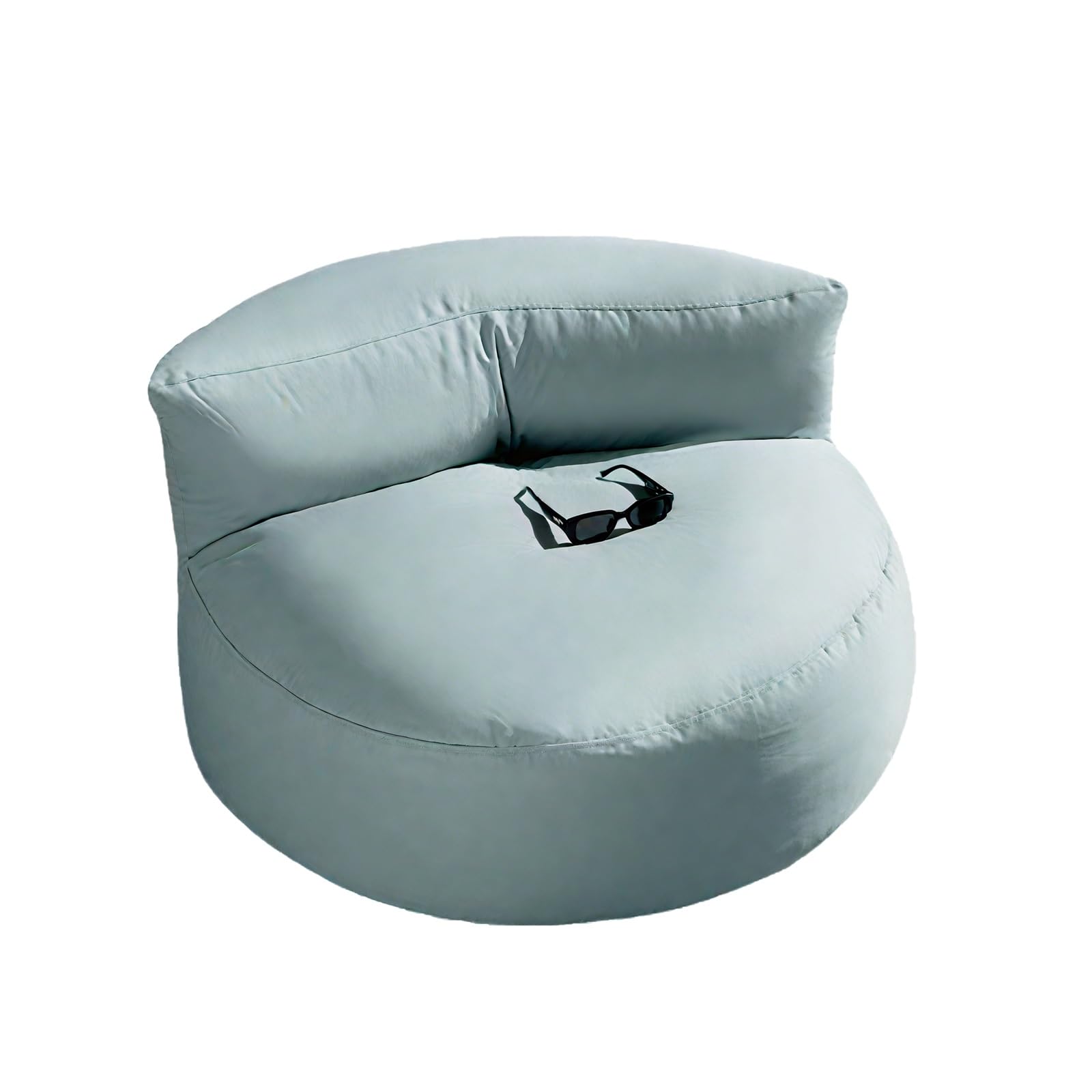 Wodoodporny pokrowiec na krzesło do siedzenia - przenośna miękka sofa na zewnątrz i szezlong - idealny do ogrodu, na plażę, kemping, przy basenie i do salonu, zielony (bez wypełnienia)