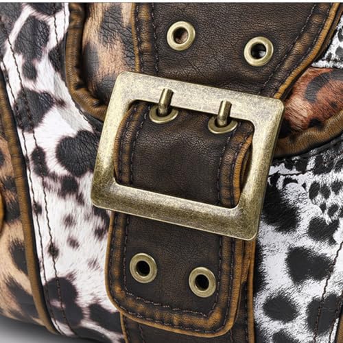 Image of Shoulder Purse for Women, Leather Women's Handbag Y2k Aesthetic Coquette Shoulder Bag Hobo Punk Trendy Ladies Purse