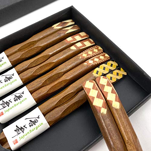 JapanBargain 4515, Bamboo Chopsticks Reusable Japanese Chinese Korean Wood Chop Sticks Hair Sticks 5 - //coolthings.us