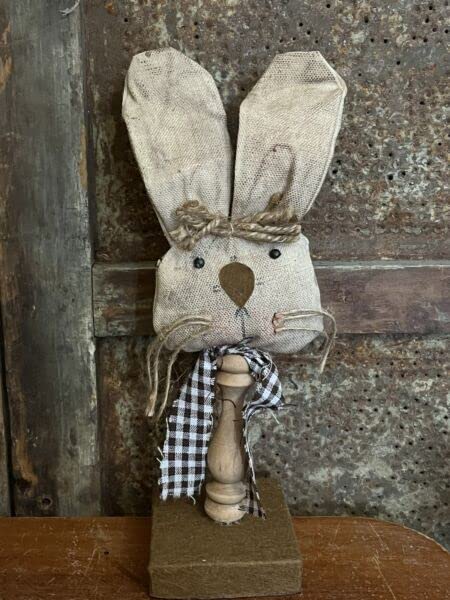 Primitivessuppliesforgrubbyprimitiverusticeasterbunnyrabbitspindledoll12poseableearsozzieforholidaykitchenfarhousehomedecor Urban Country Home Decor Primitives supplies for grubby primitive rustic easter bunny rabbit spindle doll 12 poseable ears ozzie for holiday kitchen farhouse home decor urban country home decor