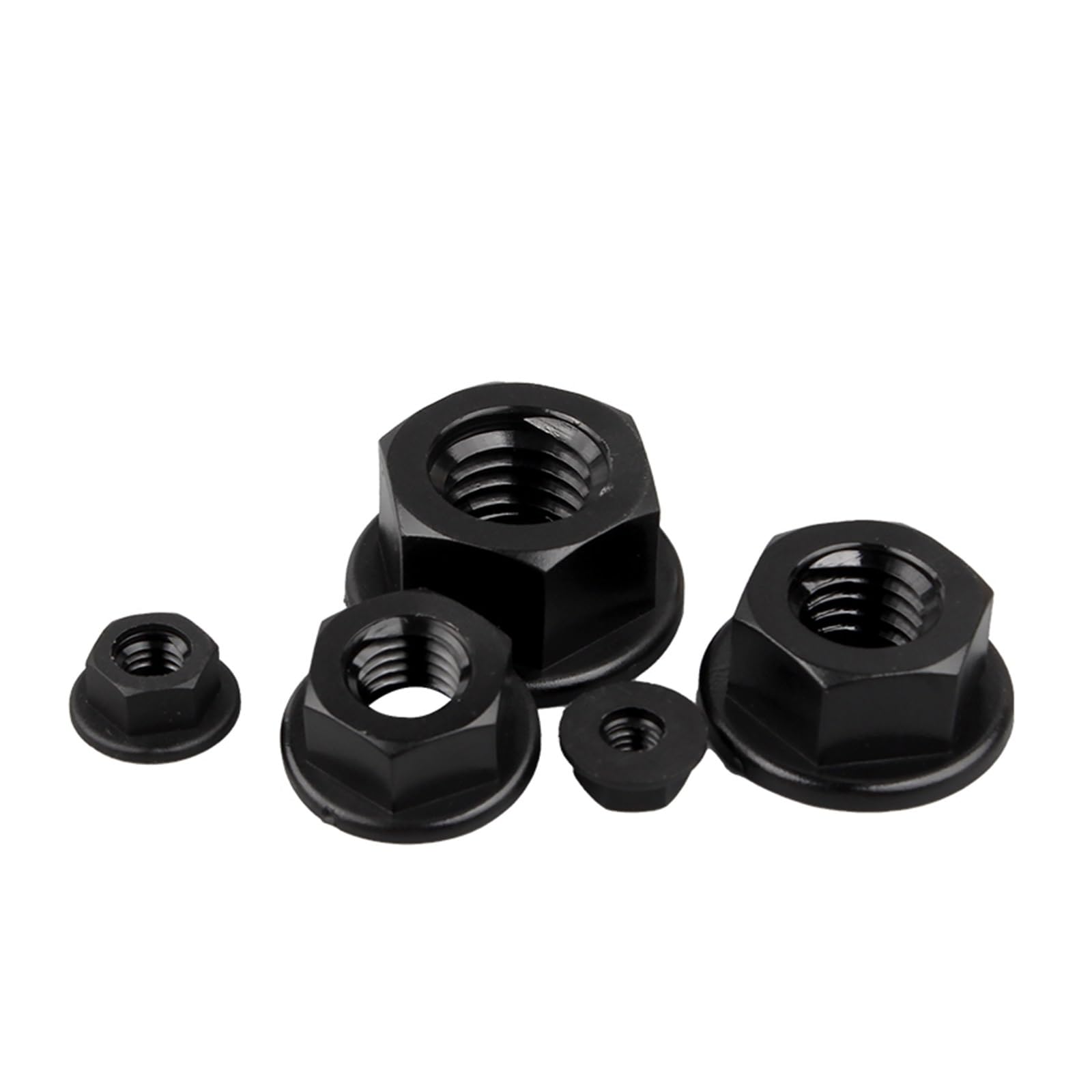 685 Pezzi Dadi Flangia Autobloccanti In Nylon M2-M6 &ndash; Mix 5 Tipi Esagonali In Acciaio Inox