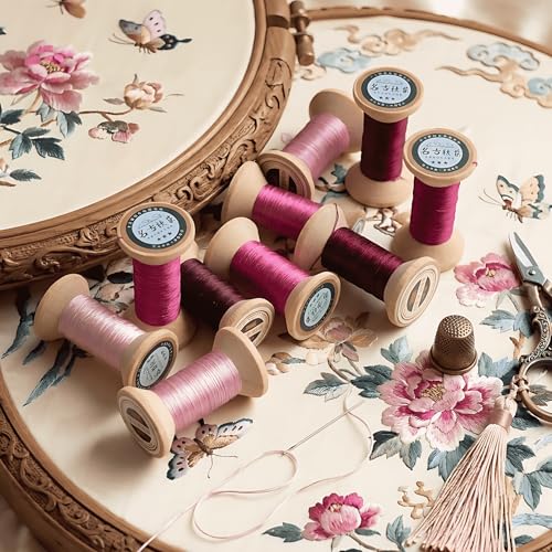 Image of Natural 100% Mulberry Handmade Embroidery Silk Thread Silk Floss (25)