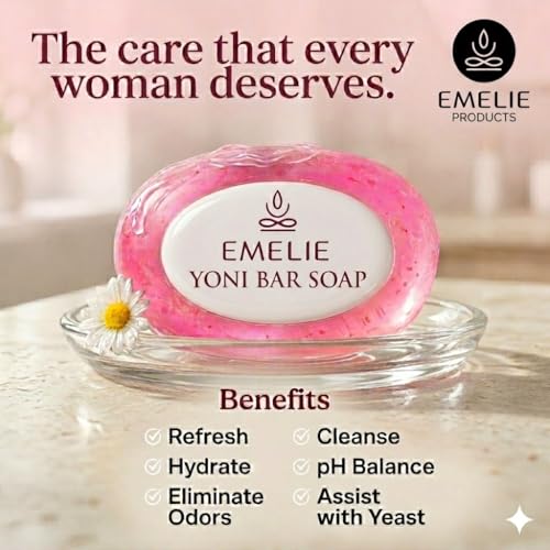 Image of Natural Feminine Soap Bar pH Balanced - 2 Pack x 100g - Cold Process Intimate Wash with Botanical Extracts - Gentle Daily Feminine Hygiene Bar, for Daily Comfort & Fresh Feel