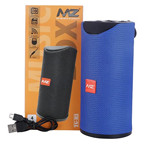 Image of MZ TG-113 (Portable Bluetooth Speaker) Dynamic Thunder Sound with High Bass 10 W Bluetooth Speaker (Blue)
