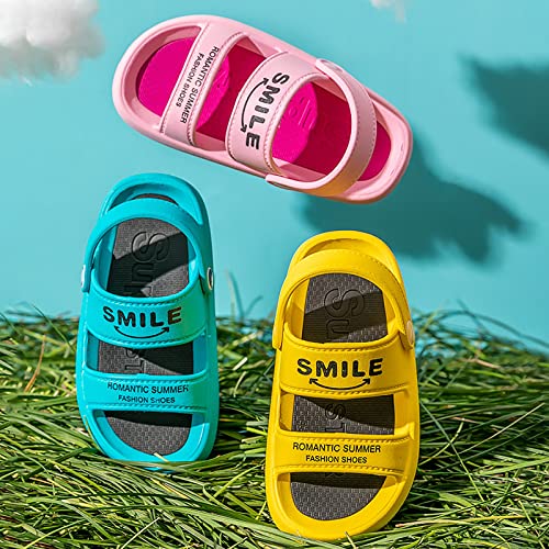 Techcity Toddler Little Kids Girls Boys Slide Sandals Summer Beach Shower Pool Water Shoes With Adjustable Strap thumb #6