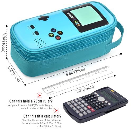 Image of Large Pencil Case for Boys Kids,Gamer School Pencil Pouch for Boys with Zipper Compartment,Big Stationery Pencil Box Organizer Pen Bag For Kids School