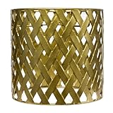 Gold Hollow drum lampshades, unique moroccan pattern small round metal lamp shade,patterned lamp shade hanging lamp shades for Wall sconces,chandeliers,table/floor lamps