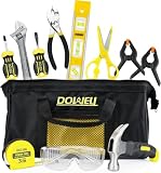 DOWELL Kinder-Werkzeug-Set mit Werkzeugtasche einschließlich echter...
