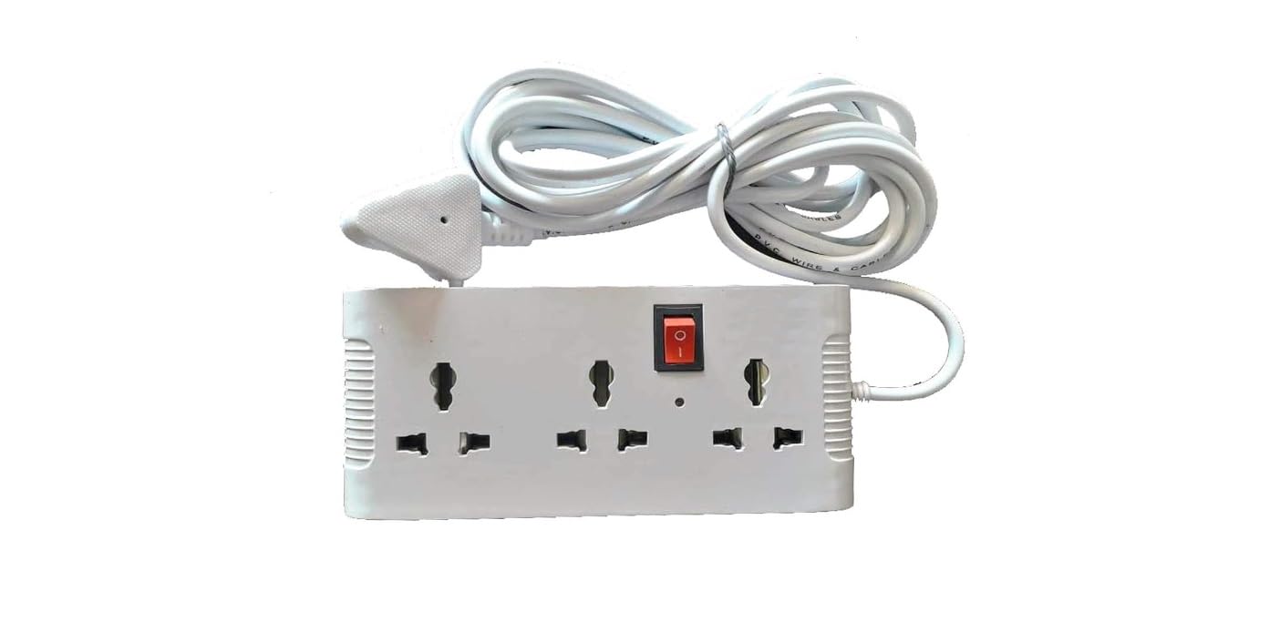 DEPOKE 240 Volts Multi Utility 6 Socket Plug Point Mini Power Strip Extension Cord/Board with Switch and Indicator, 6 International sockets, 2.4 Meter Heavy Duty Long Wire Cord Cable (Various Colors)-image-22