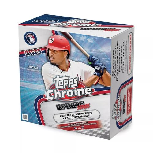 Topps 2025 MLB Chrome Updates Baseball Trading Card Mega Box