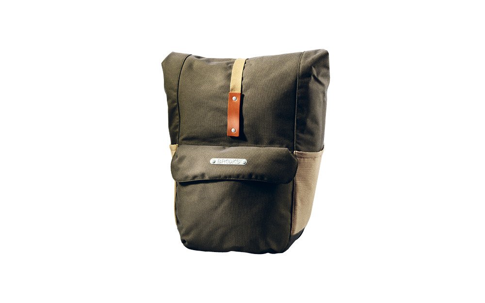 Brooks England Unisex Suffolk Hinterradtasche Soft Touringbag mit Ortlieb Befestigung, Grün, M Sport & Freizeit