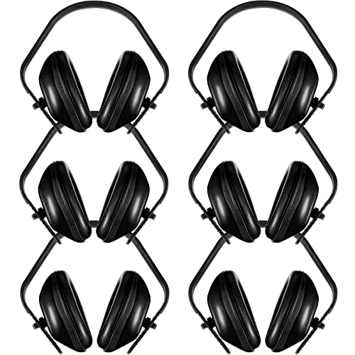 6 Pcs Adjustable Safety Ear Muff Protector Noise Reduction Ear ...