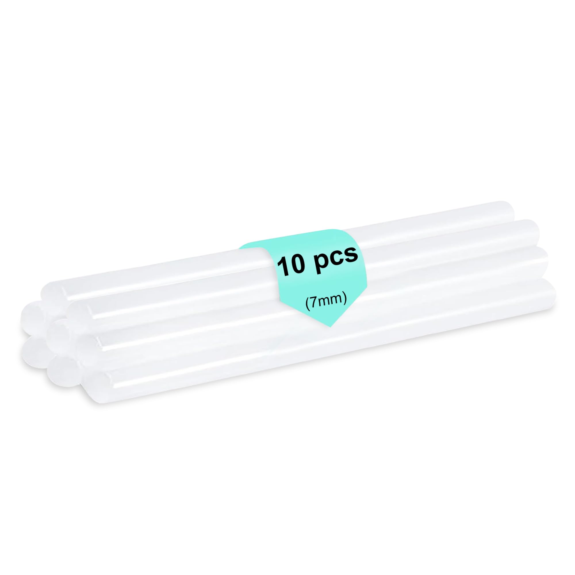 GLUN® Glue Sticks, 7mm Transparent Glue Gun Sticks, 10 Piece for DIY Craft Work, Gift Decoration Electronics Repairing & Home Use