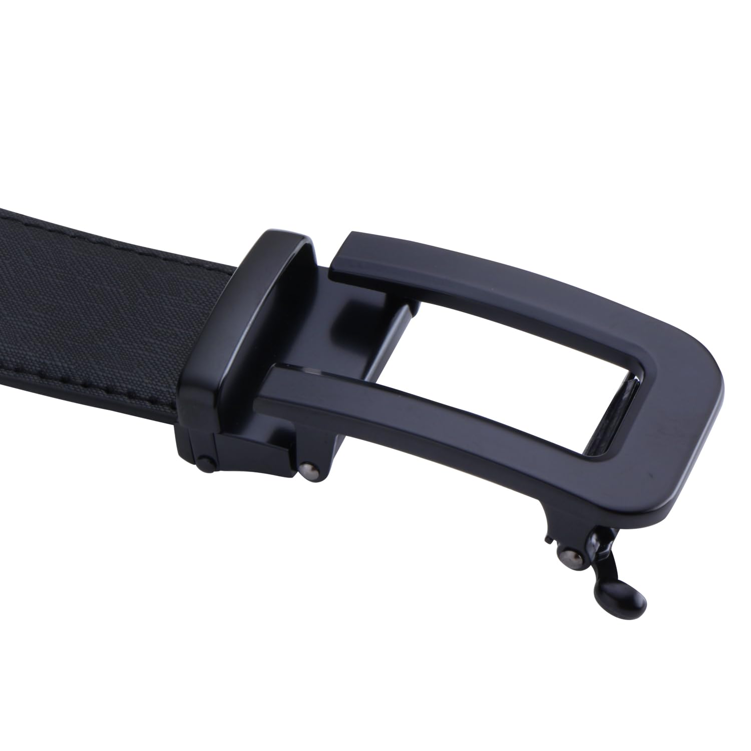 Labnoft Men's PU Leather Auto Lock Belt (Black, BELT-064-TX-Black) - Image 3 thumbnail