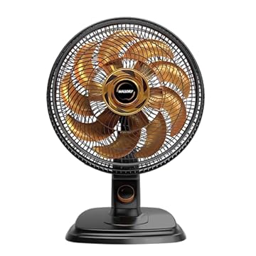 Ventilador de Mesa e Parede Mallory Egeo, Silencioso, Hélice de 15 pás, Grade Especial em Sistema TS, Máxima Vazão e Mínimo Ruído – PR-DR - 127V