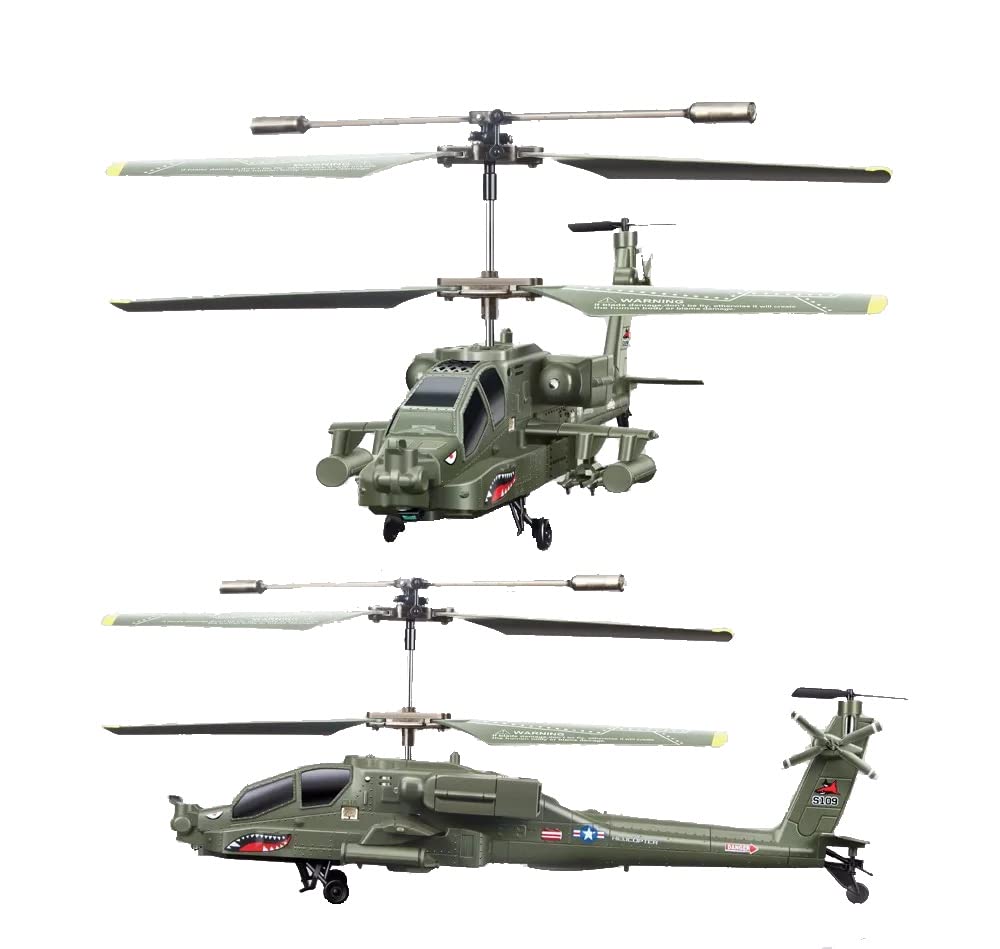 SYMA S109G Rc Helikopter - Beast alaşım savaş helikopteri anti-düşme u
