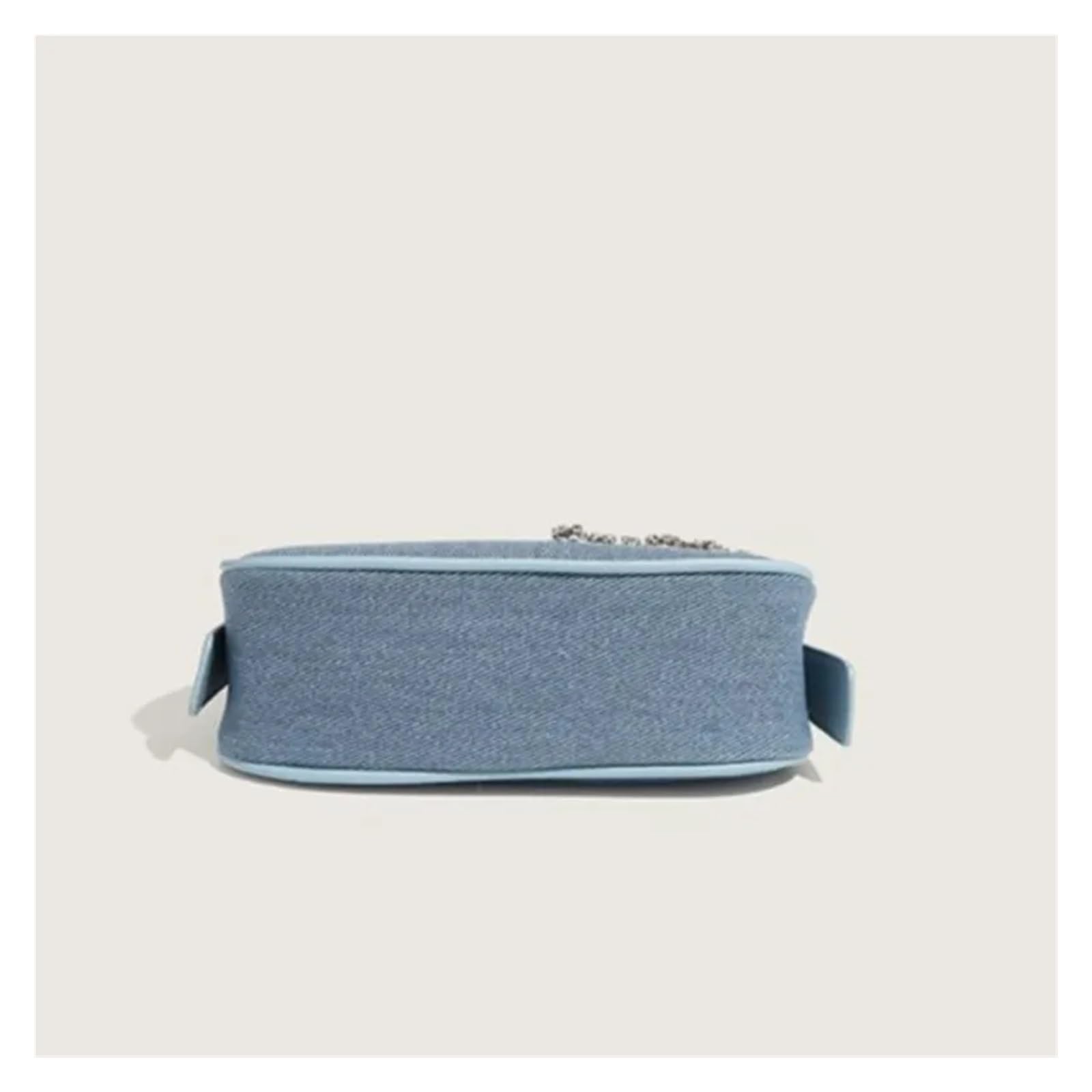 Borsa a tracolla vintage in denim retrò, da donna, con cerniera e strass, casual