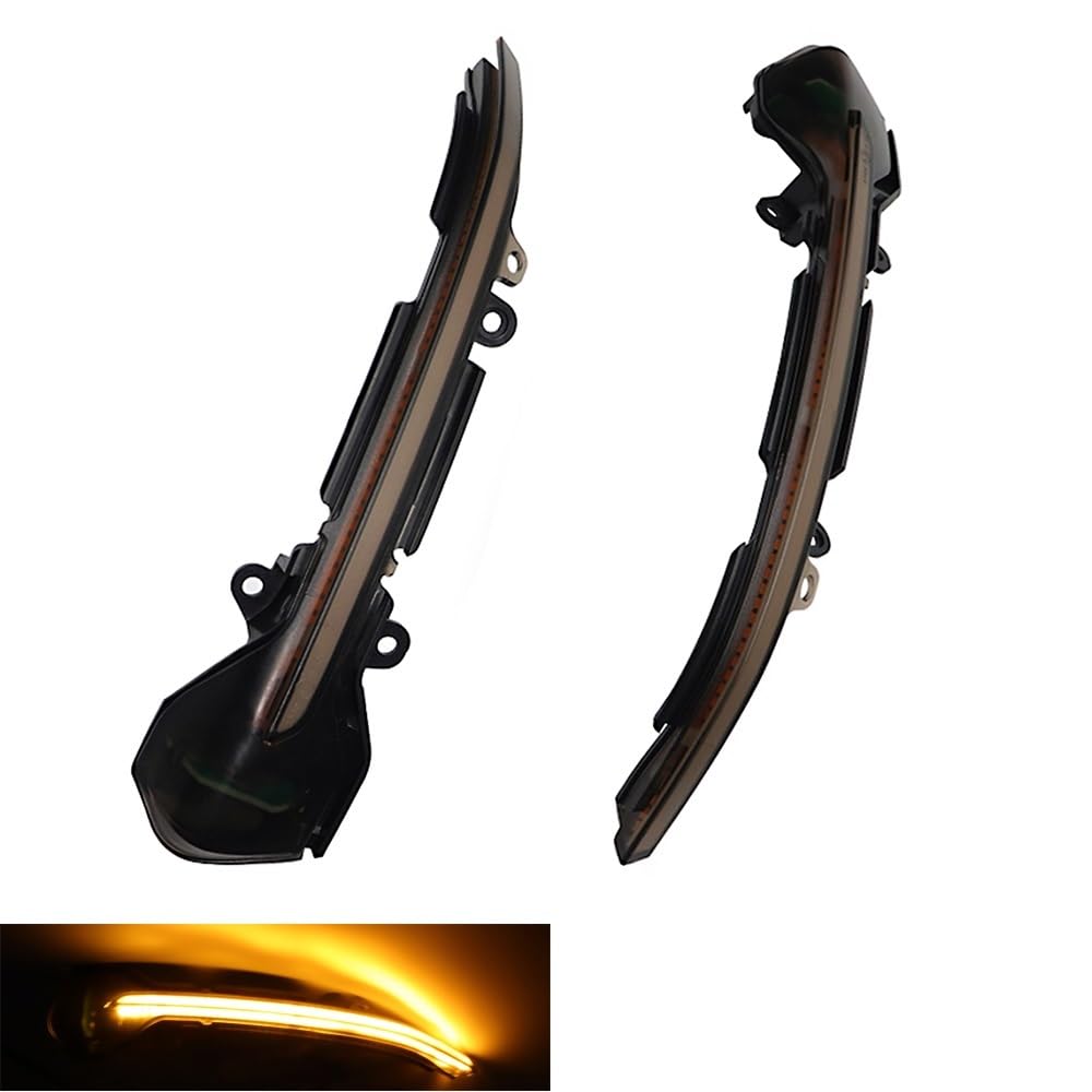 SYLTER Intermitentes AutomóViles 2 Uds para Seat para Leon 3 para Ibiza para KJ para Arona 2013-2018 Espejo Lateral LED Luz Señal Giro Dinámica Accesorios Coche Intermitente Espejo Lateral