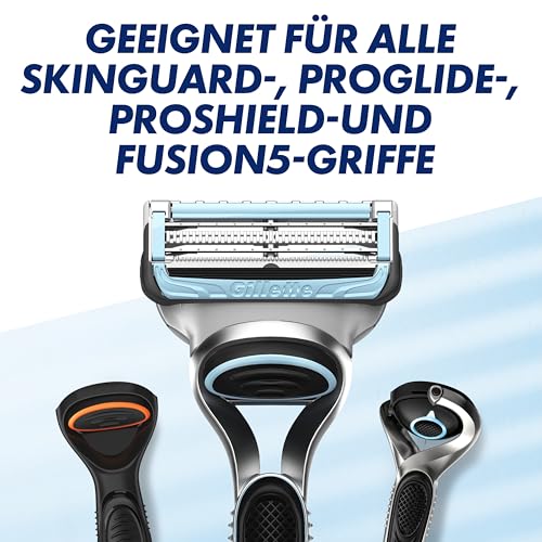 Gillette Skinguard Sensitive Rasierklingen Herren, 11 Original Ersatzklingen für Nassrasierer, Klingen für Männer, Verbesserter Gleitstreifen, Passend für Fusion-Griffe 6