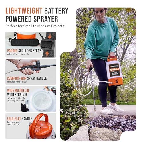 Image of PetraTools Battery Powered Sprayer with 8 Nozzles, HD1000-S (1 Gal Pro Kit)