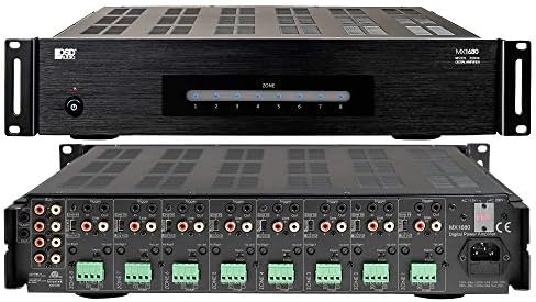 OSD Audio 8 Zone 16-Channel Digital Amplifier, 80W/Channel, Distributed Audio & Home Theater MX1680