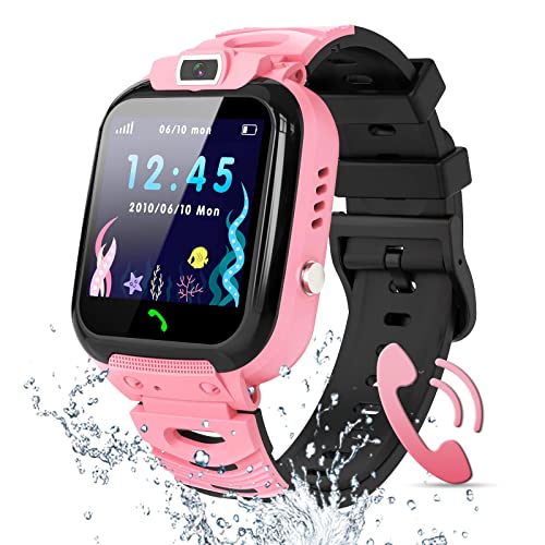 Ruopoem Kinder Smartwatch Mit Videoanruf, GPS & SOS – IP68 Wasserdicht Mit Spielen
