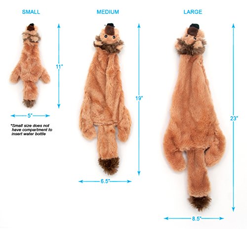 Image of Best Pet Supplies Squeaky Dog Toys with Soft Durable Fabric for Small, Medium and Large Pets Interactive Toy for Indoor Play, Supports Active Biting and Play - Lion, Small