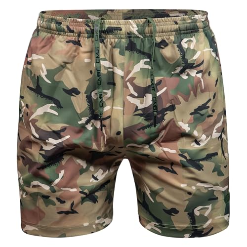 Combat Iron Men's Performance Training Shorts - 5.5&rdquo; Inseam - Quick Dry Mid Stretch Allowance with...