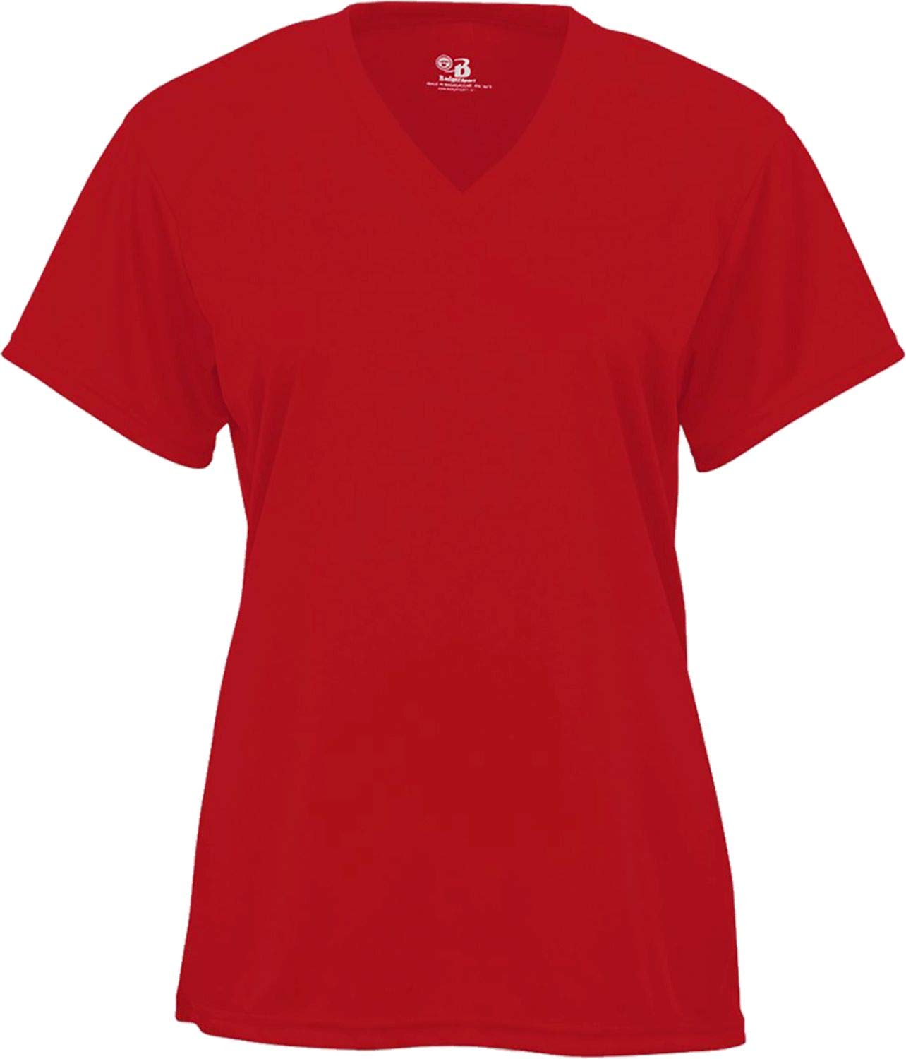Badger Sports B-Core Ladies' V-Neck Tee Red X-Large