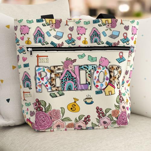 Bolso tote impermeable grande con bolsillos y cierre miniatura 3
