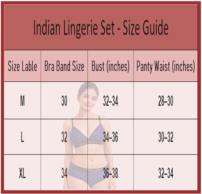 Image of ELEG & STILANCE Women Printed Bralette Bra Panty Set | Soft Stretch Wirefree Lingerie Combo | Adjustable Straps Everyday Comfort Innerwear