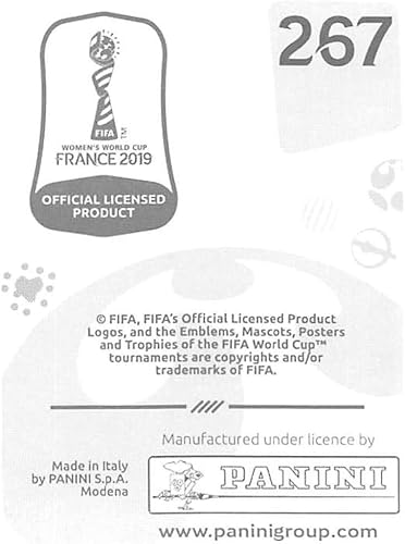 Miniatura 2 de 2019 Panini FIFA Women's World Cup France Album Stickers (Individual Sticker Only) Soccer #267 Nikita Parris England 2 Inch by 2 12 Inch Collectible